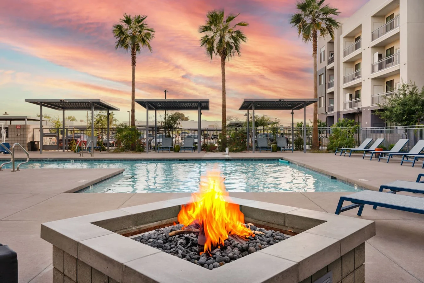 Pool and outdoor lounge
