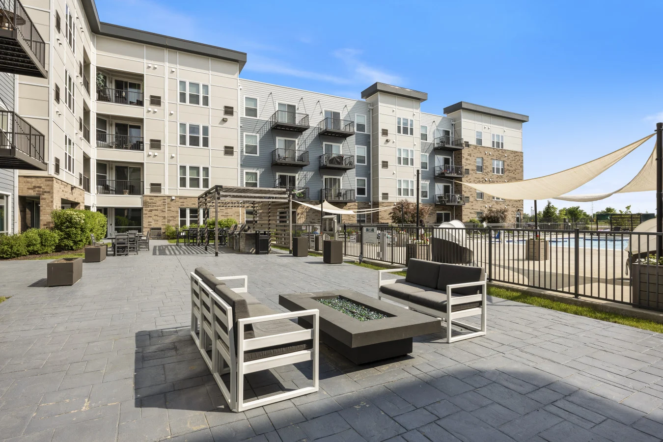 Courtyard and fire pit